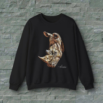 Rhinoceros Unisex Heavy Sweatshirt - HD Printing