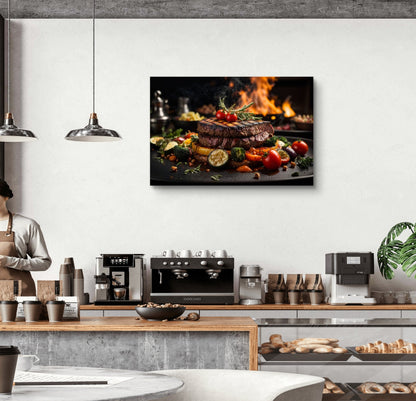 Steak Silk Poster - HD Printing