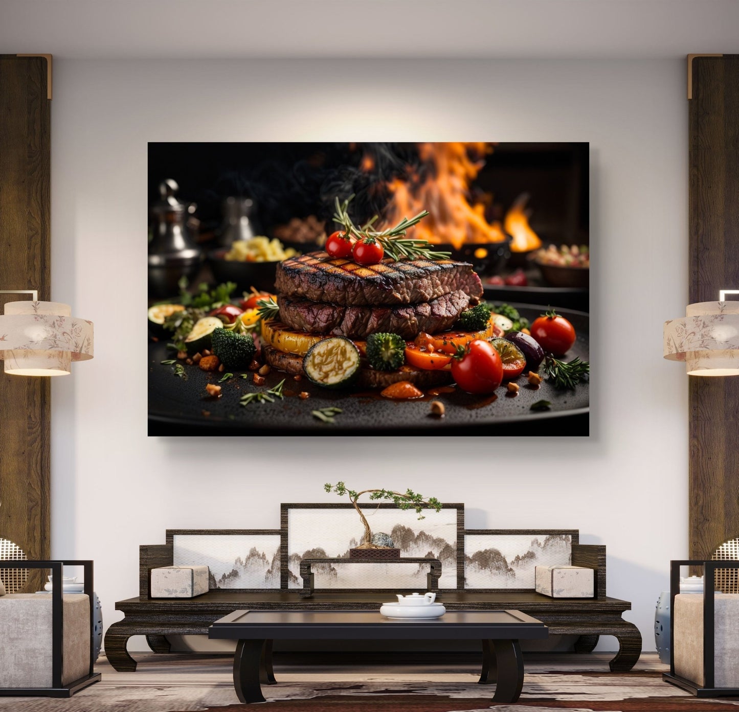 Steak Silk Poster - HD Printing