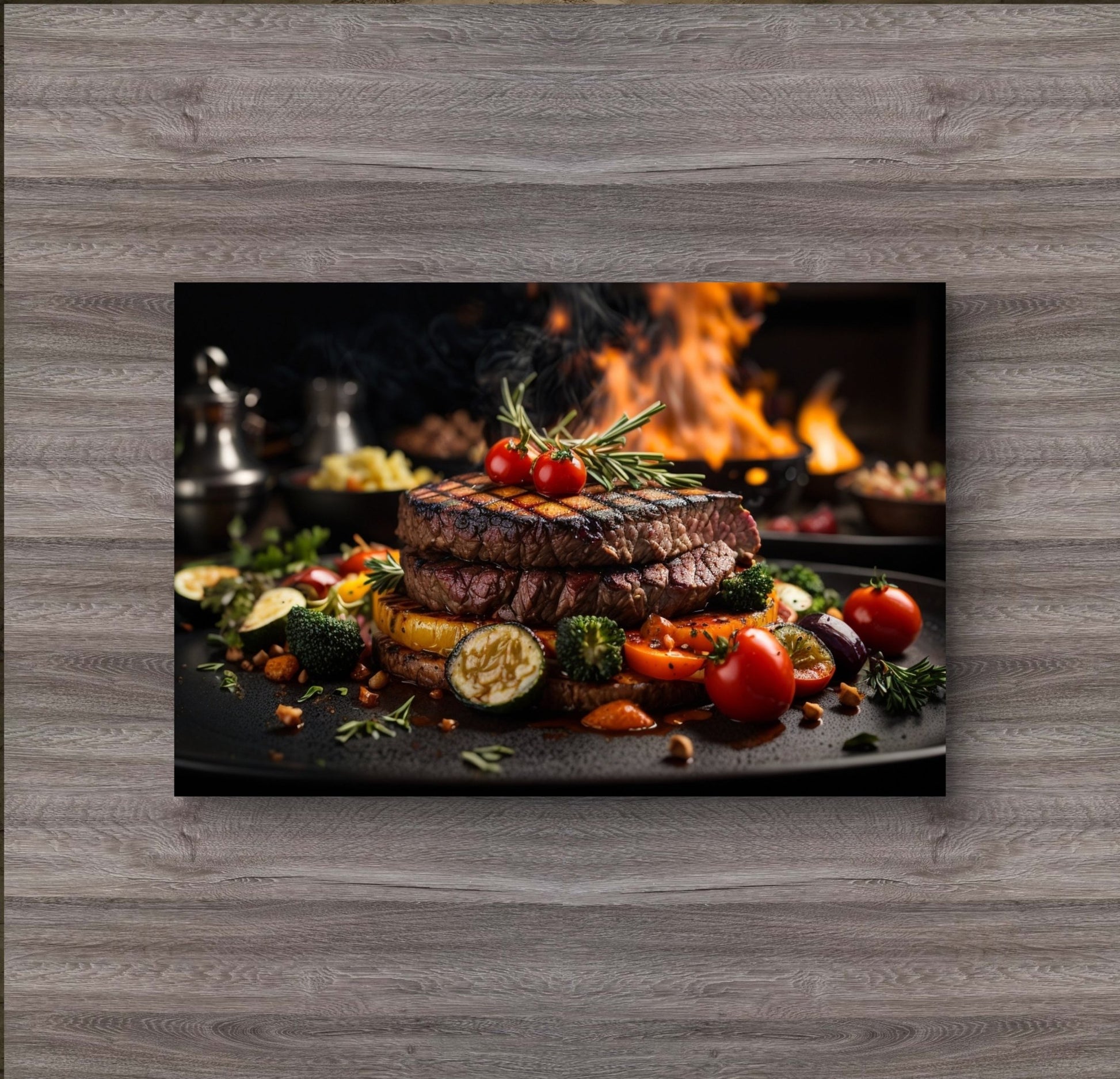 Steak Silk Poster - HD Printing