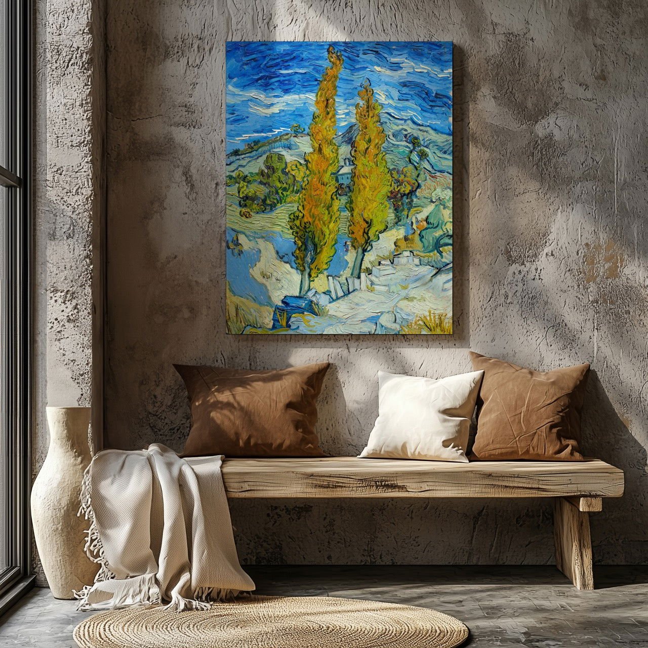 "The Poplars at Saint - Remy" Canvas Print - HD Printing